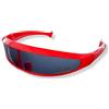 Inception Pro infinite - Occhiali da Sole - Sportivi da Sci - Ciclismo - Motociclismo - Unisex - Uomo - Donna - Sport - Glasses - Più venduto Natale e Compleanno (Rosso - Lente Nera)