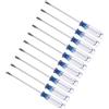 CoCud Cacciavite a Taglio Mini, Dimensione 3,0mm Lunghezza 127mm, Cacciaviti a Testa Piatta Acciaio al Carbonio con Manico Antiscivolo per Occhiali, Orologi o Laptop, 10pz