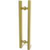 LVYIHAN Maniglie Quadrate Dorate per Porta da Fienile 30/60/90/120/150 cm, Maniglia da Tirare e Spingere su Entrambi i Lati, Maniglia Lunga per Porte Francesi Porte Esterne Porte da Doccia