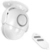 AXFEE Sensore Movimento Allarme 125DB, Raggio di Rilevamento 8m a 360°, Antifurto Casa Wireless con Telecomando, Sirena Allarme Perimetrale, per Uso in Casa, Garage, Giardino, Capannone - Bianco