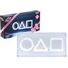 Paladone Squid Game - Luce al neon con logo a LED, prodotto con licenza ufficiale, luci in acrilico autoportanti o montabili a parete, decorazione per sala da gioco per fan di Netflix, regalo per camera da