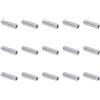 QUARKZMAN 15pz Spacer in Alluminio 5mm Foro x 10mm Od x 40mm Lunghezza Boccola di Supporto per Vite Distanziatore in Metallo Rotondo con Finitura Semplice per Viti M5, Bulloni e Aste