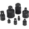 GOTOTOP 8 pz Socket Convertor Adattatore Riduttore Convertitore Adattatore Set 1/4 3/8 1/2 3/4 1 con una custodia in plastica rossa