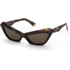 NINA RICCI SUNGLASSES MAT: Cellulose acetate_C: SHINY DARK HAVANA D: 140x16 / Female Cura della persona e salute