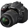 Nikon D5300 - Fotocamera digitale SLR con kit obiettivo VR 18-55 mm, 24,2 MP, schermo LCD da 3,2 pollici, Wi-Fi e GPS (ricondizionato)