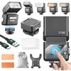 Godox IT32 Flash per Fotocamera TTL con Trigger X5F per Fuji Camera 2.4G GN18 510 Flash a Piena Potenza Touchscreen Riflettore Integrato Luce LED Filtro Colore Magnetico
