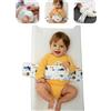 Cozyone Cinghia per Cuscino da Cambio per Neonati - Morbida in Cotone e Dermatologica, Regolabile e Antiscivolo Sicura, Universale per Cuscini e Tavoli da Cambio, Facile da Pulire e Portatile (Blu)
