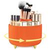 HOOMOOZ Organizer Trucchi Girevole a 360°, Contenitore Trucchi Organizer con 5 Scomparti, Porta Trucchi Multifunzione di Grande capacità per Toletta Bagno Ufficio, Arancione