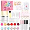 Allony DIY Set Lucidalabbra, DIY Lip Gloss Making Kit, Hobby Creativi Adulti, Include Lip Gloss Base e Strumenti fai da te, Regali Divertenti per il Trucco
