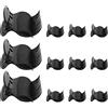 AOTISBAO Confezione da 12 clip a rullo caldo in plastica leggera per arricciacapelli, resistenti al calore, clip a rullo caldo per parrucchiere uso quotidiano (nero)