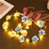 Zoestar Set di 2 fasce luminose per capelli a forma di corona di fiori, per donne e ragazze