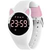 aswan watch Orologio Digitale Bambina Bambino con Contapassi,Calorie e Distanza senza App,Sveglia, Cronometro, Data, Luce-Orologio da polso Ragazza Ragazzo con Cinturino in Silicone