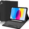 IVEOPPE Cover iPad A16 11 Generazione con Tastiera iPad 10 Generation (11/10.9 Pollici, 2025/2022), Italiano QWERTY con 7 Colori Illuminato, Senza Fili Staccabile Custodia con Portapenna, Nero
