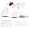 YOPAS Cover per MacBook Pro 14 M5 M4 M3 M2 M1 2026-2021, Custodia A3427 A3426 A3434 A3112 A3185 A3401 A2918 A2992 A2779 A2442 & Tastiera Cover & Protezione Schermo,Carta geografica,Fiore