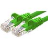 1aTTack.de 15m Cavo di Rete verde - 1x - Cat.6 Ethernet Gigabit Lan RJ45 10 100 1000 Mbit s - Cavo Patch UTP compatibile con Cat.5 Cat.5e Cat.7 Cat.8 - verde - 1x - 15m