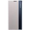 TANYO Smart View Cover per Samsung Galaxy S20 FE (Fan Edition), Prime Custodia a libro con display trasparente finestra, elegante specchio Flip Case Cover con supporto pieghevole - Argento