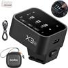 Godox X3-N Trigger, Touch Screen TTL Wireless Flash Trigger, con conversione TCM, batteria integrata agli ioni di litio da 3,7 V 850 mAh, circa 7 giorni Compatibile con le fotocamere Nikon