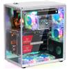 Freenove Raspberry Pi 5 Case Kit Pro, Dual M.2 NVMe SSD Slots, 5 PWM ARGB Ventole Light Sync, CPU Tower Cooler, 0.96 OLED Screen, Altoparlanti Stereo, 3.5mm Audio (SSD NON Incluso)