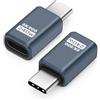 Seminer Adattatore USB C 80Gbps (2 Pack), USB4.0 Tipo C da Maschio a Femmina Connettore di Trasferimento Dati Compatibile con iPhone 16/15, Samsung, MacBook e altri Dispositivi USB-C