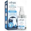 Udivita Spray Detergente per Apparecchi Acustici 30ml con Spazzola Udinett - Rimuove Sporco e Cerume con Effetto Igienizzante Immediato per Pulizia Auricolari Cuffiette Bluetooth - Formula Senza Alcol