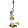 Relaxdays Spremifrutta manuale con tagliapatate, tagliamela, spremiagrumi HxLxP 47,5 x 17 x 40,5 cm, acciaio inox
