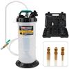 Godimg Pompa Manuale Dual-Purpose, Pompa di aspirazione 5.3L, Pompa di trasferimento Olio, estrattore Liquido, con 15 adattatori più Comuni