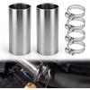 LPZMPZ 2 connettori per tubi di scarico, ø 23 mm/L: 50 mm per riscaldamento diesel, connettore per tubo di scarico 24 mm, accessori diesel, connettore con 4 morsetti