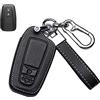 HIBEYO Custodia per Chiave Auto Intelligente Adatta per Toyota Camry Corolla Avalon Prius C-HR RAV4 Telecomando Nero C