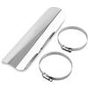KIMISS Scudo termico per scarico moto, copertura universale per marmitta, protegge dalle ustioni, si adatta a tubi 50 mm a 70 mm per chopper e cruiser