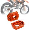 BIUGERCN Tendicatena ASSE Posteriore Moto, CNC, per Moto da Cross 125-450 Arancione