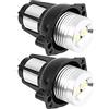 KIMISS Luce a LED, 2 pezzi 12W LED Angel Eyes Halo Ring Marker Light per E90 E91 05-08 Lampade automatiche