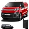 MaxEarn Parabrezza Wrap Cover per Opel Vivaro Citroen Jumpy 2016-2024, 600D Oxford Auto Parabrezza Copertura Parasole Finestra Termometri 100% Oscurante Impermeabile Anti UV Frost