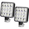HOSPAOP Fari da lavoro LED 48W 12V, riflettori LED per fuoristrada IP67, fari per auto, fari posteriori, illuminazione per trattori, escavatori, SUV, UTV, ATV, confezione da 2