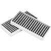 Qiilu filtro abitacolo adatto per adatto per filtro abitacolo adatto per adatto per Filtro aria, 2 pezzi Filtro aria antipolline per cabina auto 55111302AA 68233626AA