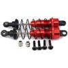 RCAWD Ammortizzatori Auto RC 90mm 1/10, Olio tipizzato Ammortizzatore Regolabile per Rc Drift Chassis Auto Lega Ammortizzatore per Hpi Hsp Losi Axial Tamiya 2 pz (Rosso)