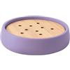 Spirella Portasapone Spirella Sven in poliresina, 11,6 x 11,6 cm, per Un Bagno Elegante e Pratico, Ideale per organizzare i Tuoi Articoli da toeletta, Lavanda