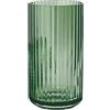 DANMARK LYNGBY Lyngby Porcelæn vaso H20,5 cm Lyngby design senza tempo in vetro soffiato a bocca, verde