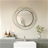 ironsmithn Specchio da parete rotondo decorativo per bagno, soggiorno o camera da letto, 68,1 x 68,1 cm