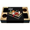 mikamax Couchbar per divano bracciolo - Divano caddy & Organizer per riporre bevande, snack e telecomando - Nero