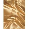 MK Home Mk Collection - Set di lenzuola con tasca profonda in morbido raso setoso, tinta unita, 4 pezzi, colore: oro