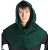 HEMAD - Sfera medievale in feltro di pecora - Abbigliamento medievale verde Taglia unica