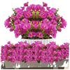 Rongrongago 8 Pezzi Fiori Finti da Esterno, Antivento Fiori Finti per Decorazioni, Antiuv Piante Finte da Esterno, Bello e Realistico per Decorare Case, Balconi, Giardini