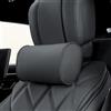 Dapucarin Cuscino Poggiatesta Auto in Pelle e Schiuma di Memoria, Supporto per il Collo Dell'auto, Ergonomico Cuscino Cervicale per Viaggio, Sedili Auto e Casa, Ufficio, Nero, 1 Pezzo