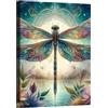 ZephyrHome Kit Diamond Painting Libellula 5D,Pittura Diamante Rotondo Completa,Disegni DIY per Hobby Creativi,diamond painting adulti,Tela Diamond Painting Paesaggi,Decor Parete per Adulti e Principianti 30x40cm
