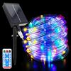 Acxilexy 22M 200LED Luci Solari Tubo Esterno, Catena Luminosa Solare Tubo, 8 Modalità Illuminazione Lucine, Impermeabile Luci Stringa, Stringa Luci Corda Tubo per Matrimoni, Feste e Natale