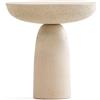 Mogg - Tavolino d'appoggio Olo - Beige - Cemento cerato - Designer Antonio Facco