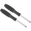 TOP-VIGOR Mini cacciavite Phillips, 4,0 mm, testa a croce con manico nero per piccoli elettrodomestici, 2 pezzi