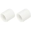 sourcing map Adattatore di accoppiamento per tubi in PVC, 50 mm, 2 pezzi, raccordi per tubi, connettori antiscivolo per mensole in PVC fai da te, struttura di supporto da giardino, mensola