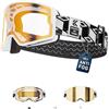 KAPVOE Occhiali da Sci Fotocromatici e Colorati Anti-Appannamento UV400 Design OTG per Uomini Donne e Adolescenti per Sci e Snowboard K722