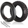 1PZ FR5-NS3 Pneumatico e camera d'aria 255x80 10x2.5 con valvola angolata 90° 10 Pollici Sostituzione per Zero 10X Zero 10 Scooter